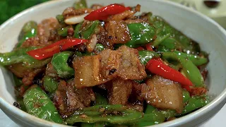 How to make Hunan small fried meat delicious,spicy delicious special next meal# fried meat