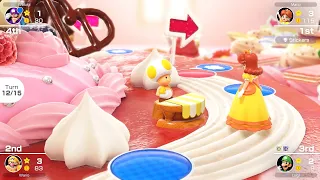 Mario Party Superstars #511 Peach's Birthday Cake Daisy vs Luigi vs Waluigi vs Wario