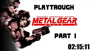 Metal Gear Solid PS1 [German][No Commentary] Playtrough 1/4