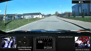 RN #1 Onboard video 2022-Erzgebirge-WP3-Jahnsdorf, CITROEN DS3 R5, 06:46.310