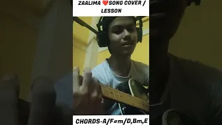 #shorts - Zaalima song guitar  lesson+solo #zaalimasong #shorts #shortvideo #sharangguitarlesson