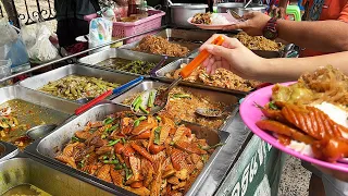 All you can eat $1.40 buffet. Thailand street food.