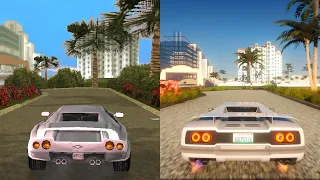 GTA Vice City 2002 vs 2021 Remastered Gameplay - Ultra Ray Tracing Graphics [GTA 5 PC Mod]