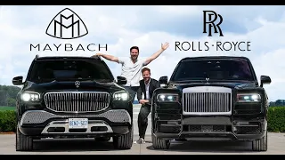 Mercedes-Maybach GLS600 2023 против Rolls-Royce Cullinan // Битва лучших игроков