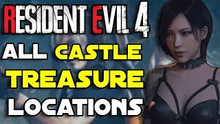 All Castle Treasures Resident Evil 4 Remake - ( The Burglar Achievement)