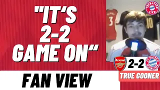 ''It's 2-2 Game On''!! - Arsenal 2-2 Bayern Munich - Fan View (@TrueGooner )