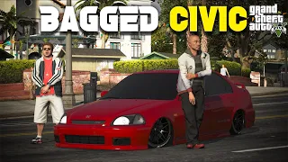 YOUSUF BHAI KI BAGGED CIVIC 2000 | GTA 5 | SHADOW GAMING