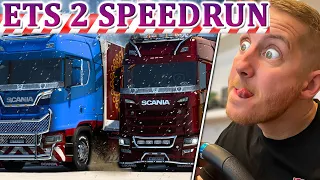 ETS 2 Speedrun - Im REGEN bei NACHT auf KAMPFMODUS! Kampf ums Podium #004 Euro Truck Simulator 2