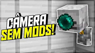 CÂMERA de SEGURANÇA (SEM MODS) no MINECRAFT BEDROCK! - MCPE, PS4, XBOX, PC