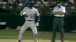 Sammy Sosa Collects his Sixth Hit of the Game