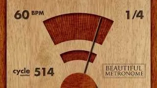60 BPM 1/4 Wood Metronome HD