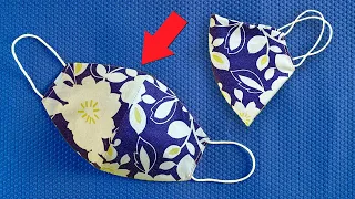 Very Easy Face Mask | Mask for the first time of sewing - Only 5 minutes  to complete