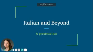 Italian and Beyond