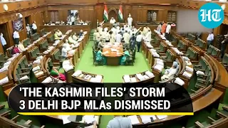 Three BJP MLAs suspended after ruckus in Delhi Assembly over 'derogatory' remarks against Kejriwal