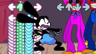 FNF Playtime - But Oswald Sings It (Oswald Vs Huggy Wuggy but there are 2 Huggy's)