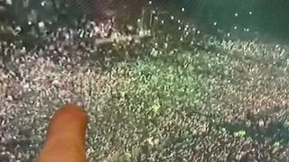 shadowy figure jumps through crowd at astroworld festival 2021