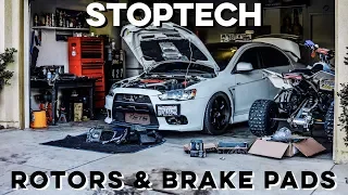 Evolution X StopTech Brake Pads and Rotors Installation