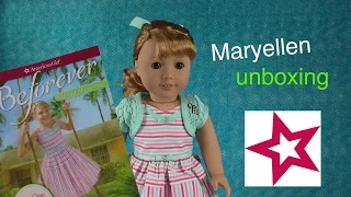 American Girl Unboxing NEW Maryellen Larkin Beforever 18" Doll Review | PSToyReviews