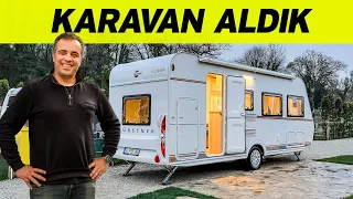 Karavan aldık | Çeki demiri montajı, teslim alma, kamp alanı | VLOG