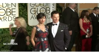 Sophie Hunter and Benedict Cumberbatch at the 72nd Golden Globe Awards, January 2015