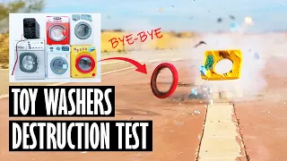 TOY WASHERS DESTRUCTION TEST (Drop/Explosion/Hammer)