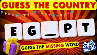 Guess the country by first two letter| country quiz