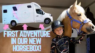 FIRST HORSE RIDING ADVENTURE IN OUR NEW HORSEBOX!