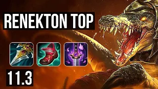 RENEKTON vs VIEGO (TOP) | 9/0/3, 65% winrate, Legendary | KR Diamond | v11.3