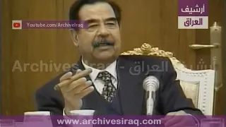 الرئيس صدام حسين يترأس اجتماعا لكبار العسكريين بغداد ، العراق 22 يناير 2003