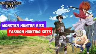 Anime Cosplay in Monster Hunter Rise | Fashion Hunting Sets