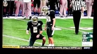 Baylor Kicker gets Decleated at the Cotton Bowl!