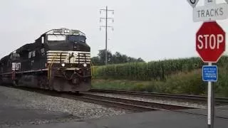 NS EB Intermodal Train with EPIC Horn-Show, Annville PA