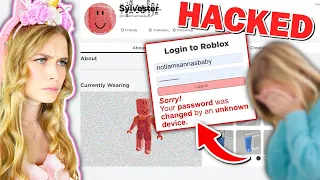 My CHILDS Roblox ACCOUNT Was HACKED!  (Roblox)