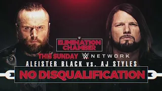 Aleister Black Vs AJ Styles No Disqualification Match | Elimination Chamber 2020