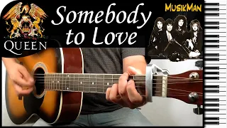 SOMEBODY TO LOVE 😧💖 - Queen / GUITAR Cover / MusikMan N°128
