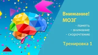 Развитие памяти и внимания. Марафон Внимание! Мозг 🧠