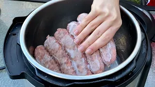 Instant Pot Frozen Italian Sausage Recipe - How To Cook Sausage In The Instant Pot - EASIEST EVER!
