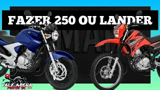 YAMAHA FAZER 250 ou XTZ 250 LANDER 2008? OPINIÃO DE DONO