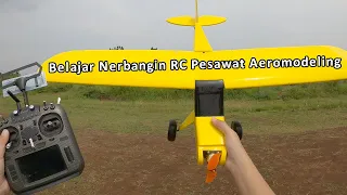 Belajar Menerbangkan RC Pesawat Aeromodeling Manual No FC No GYRO :D