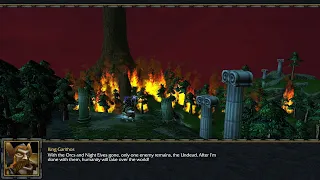 King Garithos wipes out the entire Night Elf civilization and burns the World Tree