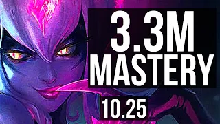 EVELYNN vs HECARIM (JUNGLE) | 3.3M mastery, 10/1/4, Legendary, 700+ games | EUW Diamond | v10.25