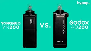 Yongnuo YN200 Speedlite Kit v. Godox AD200 Unboxing, Review & Comparison