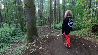 6 year old dirt jumper goes big on this double