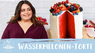 Wassermelonen-Torte | Fitness-Torte | no Bake | Obsttorte🍉☀️ I Einfach Backen
