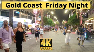 Gold Coast Australia 🇦🇺 Friday Night Walk 4K 🏖️