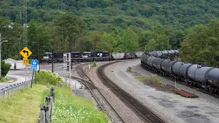 Railroad Action at South Fork PA on the NS/PRR Allegheny Mountain Mainline