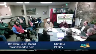 Brandon Select Board - January 8, 2024