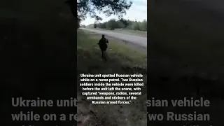 Ukrainian Special Operations Forces shares footage of ambushing a Russian military vehicle