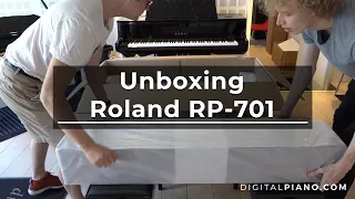 Unboxing and assembly of Roland RP-701 | Digitalpiano.com