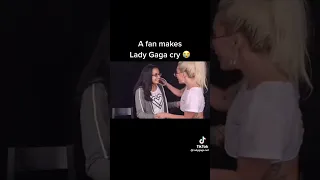 Lady Gaga crying